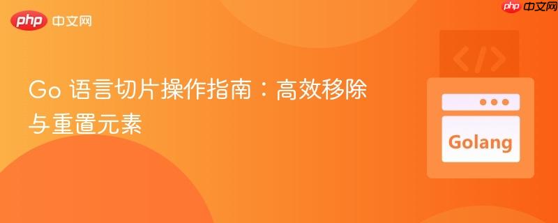 Go 语言切片操作指南：高效移除与重置元素
