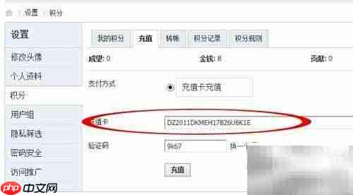 Discuz! 3.2充值卡设置指南