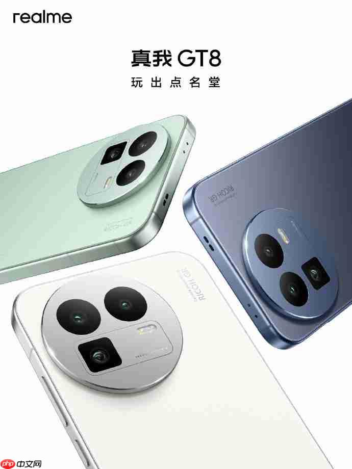 realme 真我 GT8 外观揭晓：提供玻璃与素皮三配色，主打质感差异 