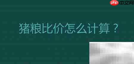 猪粮比价计算方法解析