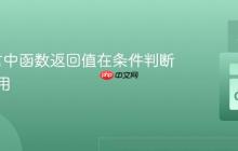 Go语言中函数返回值在条件判断中的应用