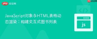 JavaScript对象与HTML表格动态渲染：构建交互式图书列表