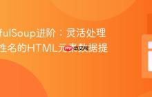 BeautifulSoup进阶:灵活处理多变属性名的HTML元素数据提取