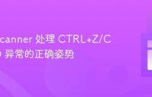 Java Scanner 处理 CTRL+Z/CTRL+D 异常的正确姿势