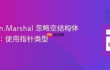 Go json.Marshal 忽略空结构体的技巧：使用指针类型