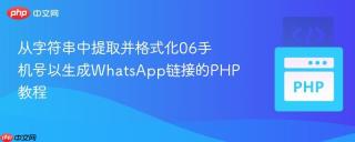 从字符串中提取并格式化06手机号以生成WhatsApp链接的PHP教程