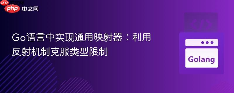 Go语言中实现通用映射器：利用反射机制克服类型限制