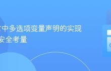 Go语言中多选项变量声明的实现与类型安全考量