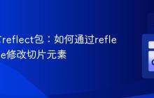 Go语言reflect包：如何通过reflect.Value修改切片元素