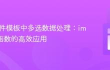 PHP邮件模板中多选数据处理：implode函数的高效应用