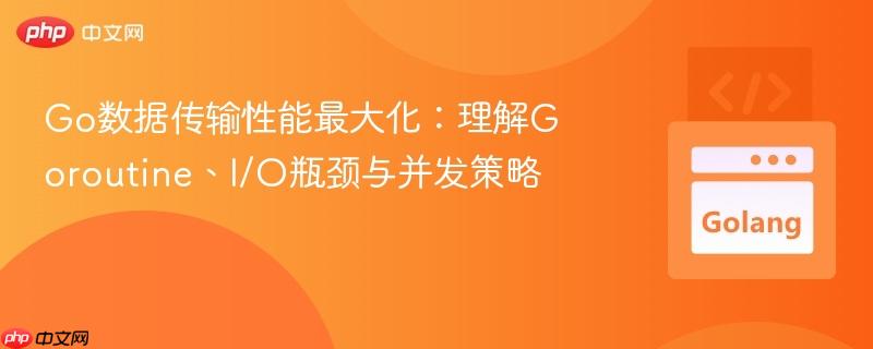 Go数据传输性能最大化：理解Goroutine、I/O瓶颈与并发策略