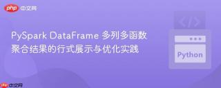 PySpark DataFrame 多列多函数聚合结果的行式展示与优化实践