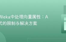如何在Weka中处理向量属性：ARFF格式的限制与解决方案