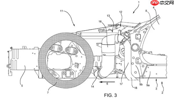 法拉利新专利公布:未来车型或将配备侧出式排气管