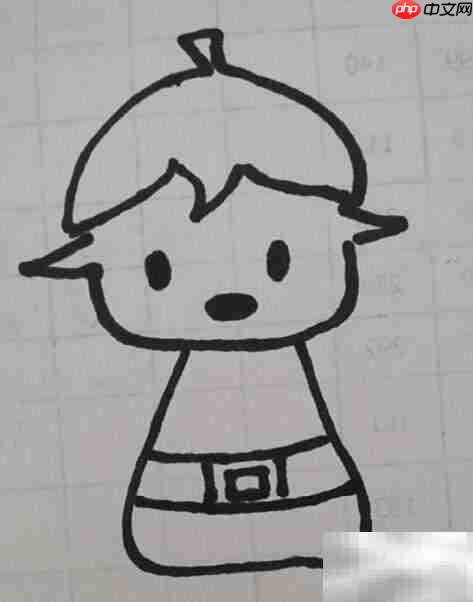 小精灵简笔画教程