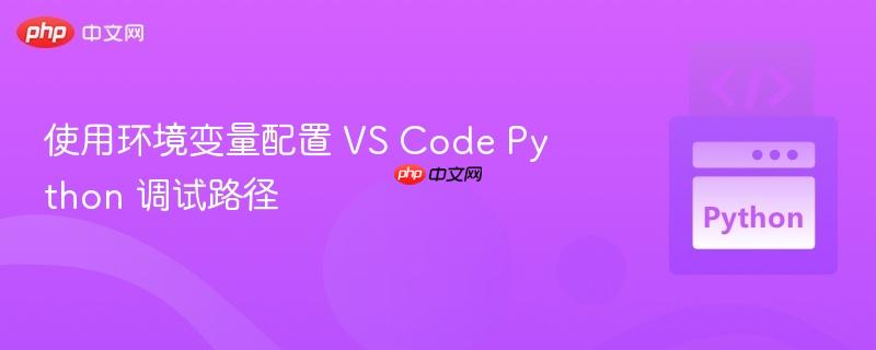使用环境变量配置 VS Code Python 调试路径