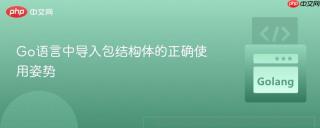 Go语言中导入包结构体的正确使用姿势