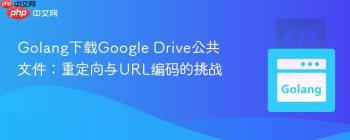 Golang下载Google Drive公共文件：重定向与URL编码的挑战