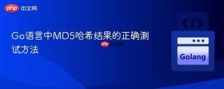 Go语言中MD5哈希结果的正确测试方法