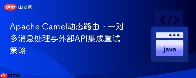 Apache Camel动态路由、一对多消息处理与外部API集成重试策略