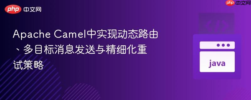 Apache Camel中实现动态路由、多目标消息发送与精细化重试策略