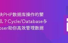 如何解决PHP数据库操作的繁琐与混乱？Cycle/Database与Composer助你高效管理数据