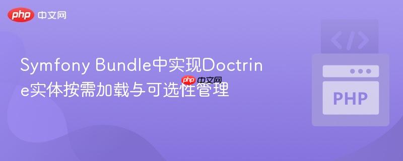 Symfony Bundle中实现Doctrine实体按需加载与可选性管理