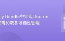 Symfony Bundle中实现Doctrine实体按需加载与可选性管理