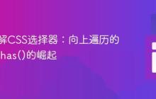 深入理解CSS选择器:向上遍历的局限与:has()的崛起