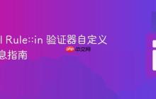 Laravel Rule::in 验证器自定义错误消息指南