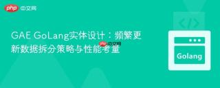 GAE GoLang实体设计：频繁更新数据拆分策略与性能考量