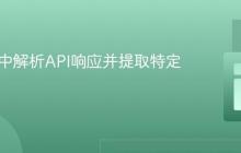在Java中解析API响应并提取特定元素