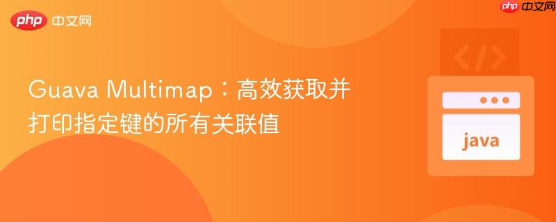Guava Multimap:高效获取并打印指定键的所有关联值