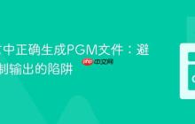 Go语言中正确生成PGM文件：避免二进制输出的陷阱