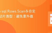 理解Go sql.Rows.Scan与自定义字节切片类型：避免意外值变更