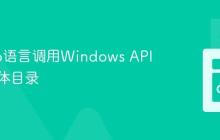 使用Go语言调用Windows API获取字体目录