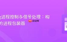 Golang进程控制与信号处理：构建健壮的进程包装器