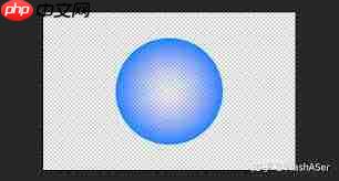 ps如何绘制渐变色圆形