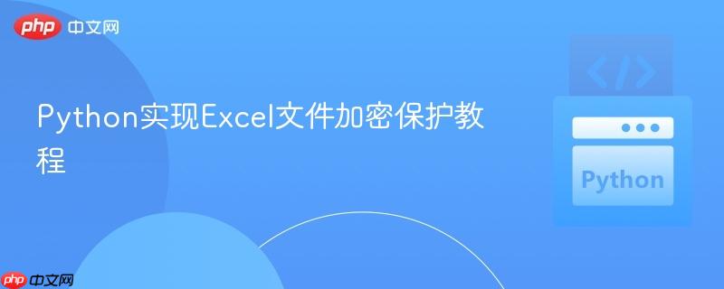 Python实现Excel文件加密保护教程