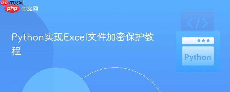 Python实现Excel文件加密保护教程