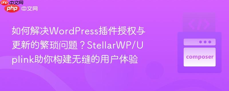 如何解决wordpress插件授权与更新的繁琐问题?stellarwp/uplink助你构建无缝的用户体验