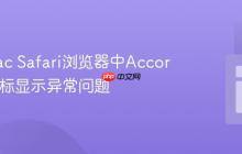 解决Mac Safari浏览器中Accordion图标显示异常问题