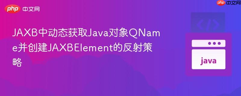 JAXB中动态获取Java对象QName并创建JAXBElement的反射策略
