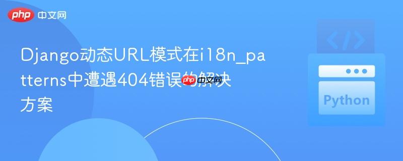django动态url模式在i18n_patterns中遭遇404错误的解决方案