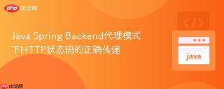 Java Spring Backend代理模式下HTTP状态码的正确传递