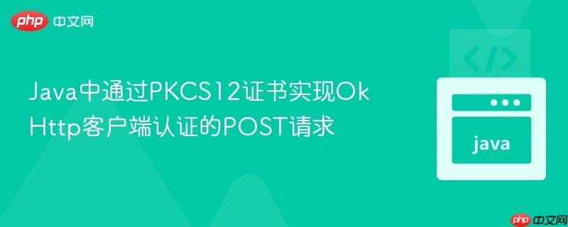 Java中通过PKCS12证书实现OkHttp客户端认证的POST请求