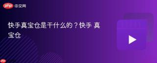 快手真宝仓是干什么的？快手 真宝仓