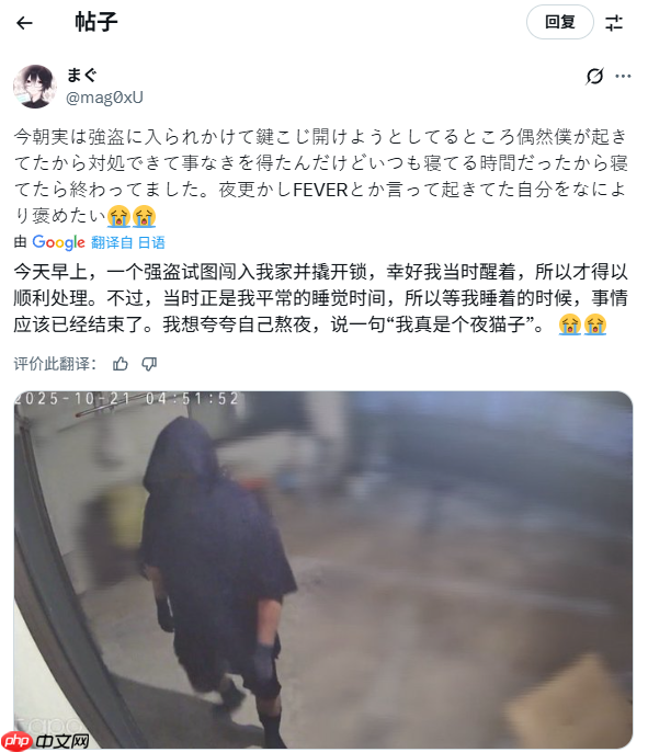 熬夜救了自己一命!玩家通宵玩《宝可梦传说 Z-A》遇到小偷撬锁