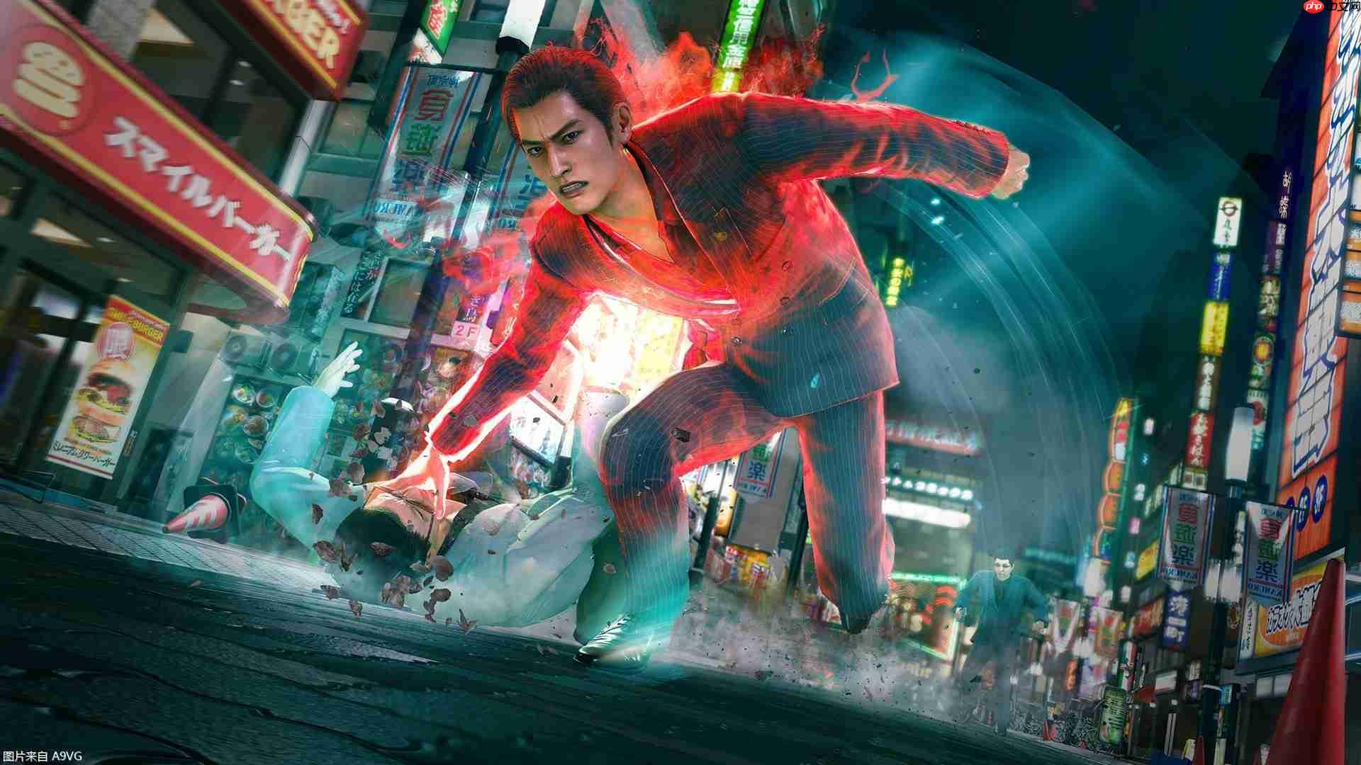 《如龙极3/如龙3外传》桐生一马及峰义孝战斗影片