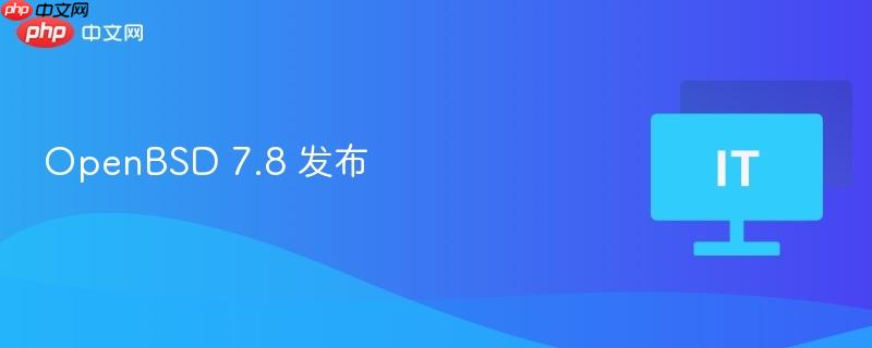 openbsd 7.8 发布